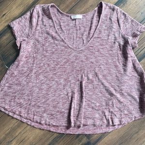 Lush size small flowy red purple top